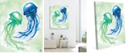 Creative Gallery Jellyfish Dance 24" X 36" Canvas Wall Art Print